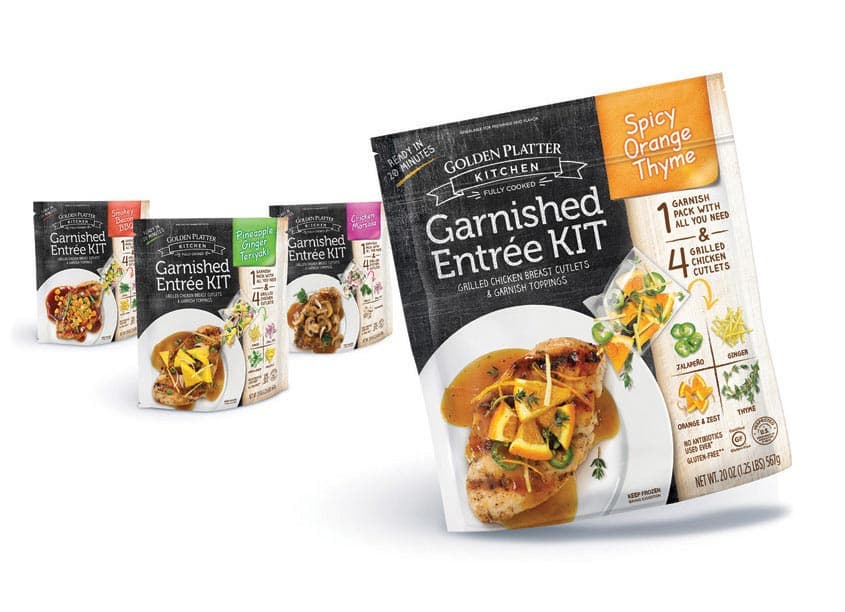 Garnished Entrée Kit — Package Design — by S2 Design Group — 2018 GDUSA award winner