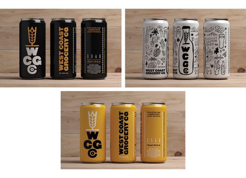 Crowler Packaging — Package Design — by Sally Morrow Creative — 2018 GDUSA award winner