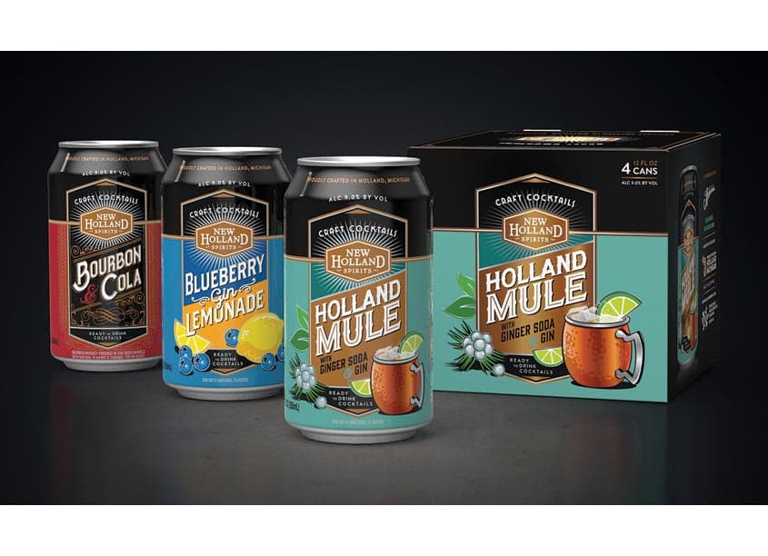 New Holland Ready to Drink Cocktails Packaging — Package Design — by COHO Creative — 2018 GDUSA award winner