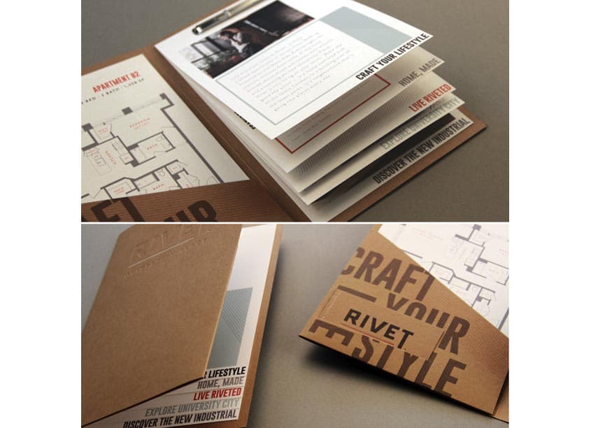 Rivet Brochure & Collateral — Brochures & Collateral design — by Streetsense — 2018 GDUSA award winner