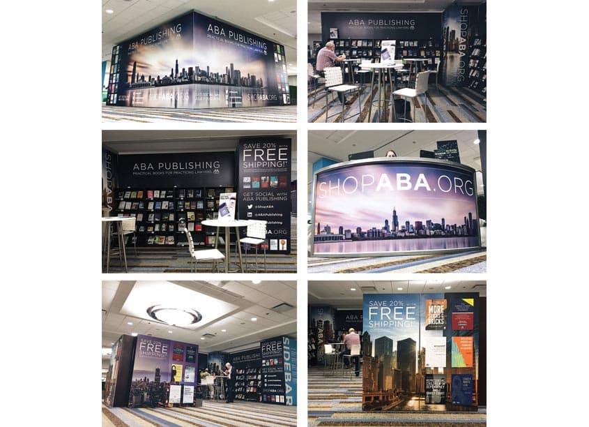 2018 Annual Meeting Bookstore — P-O-P, Exhibits & Displays design — by American Bar Association — 2018 GDUSA award winner