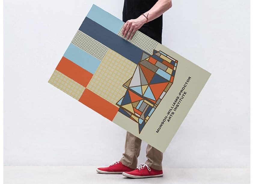 Munson Williams Proctor Arts Institute Poster — Student Design — by PrattMWP College of Art and Design — 2018 GDUSA award winner