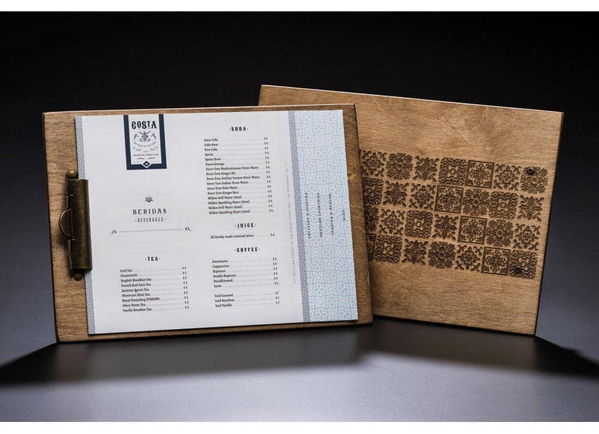 COSTA Identity, Logo and Menu — Branding + Identity Programs design — by Regina Rubino/IMAGE: Global Vision — 2018 GDUSA award winner