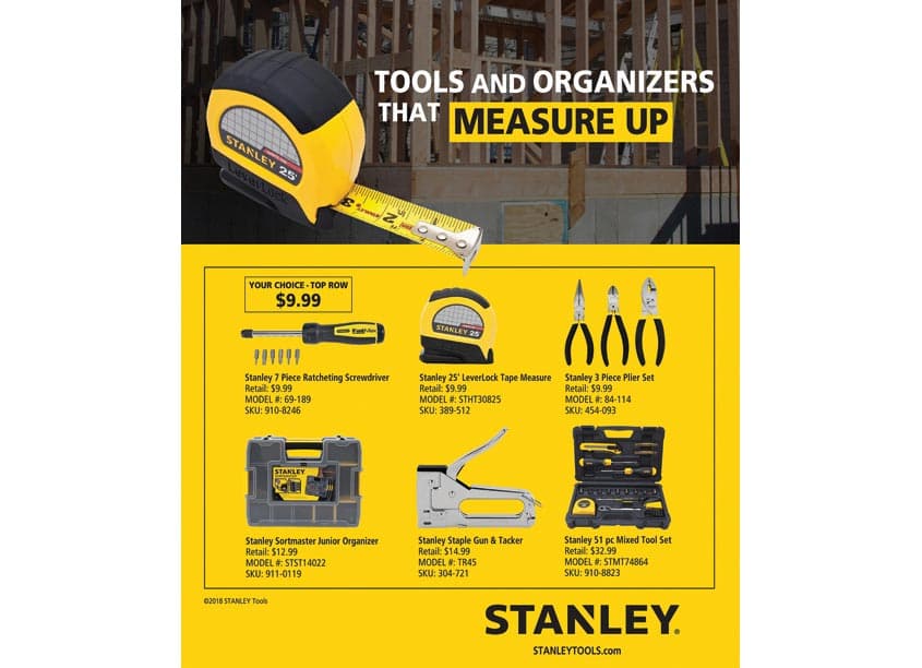 Stanley Tools and Organizers Office Depot Ad — Advertising + Ad Campaigns design — by Randy Richards Design Group — 2018 GDUSA award winner