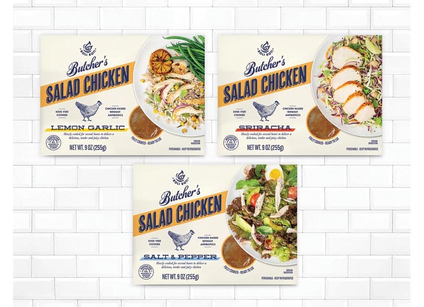 Butchers Salad Chicken Range — Package Design — by The Creative Pack — 2018 GDUSA award winner