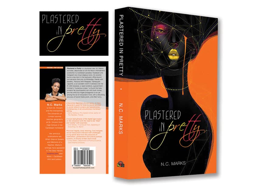 Book Cover Design: Plastered In Pretty — Publications & Newsletters design — by House of Nehesi Publishers — 2018 GDUSA award winner