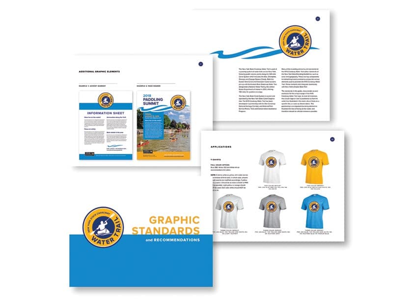 New York State Canalway Water Trail Style Guide — Branding + Identity Programs design — by 2k Design — 2018 GDUSA award winner