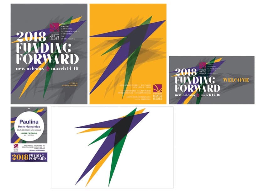 Funding Forward Conference 2018 Branding Package — Branding + Identity Programs design — by 80east Design — 2018 GDUSA award winner