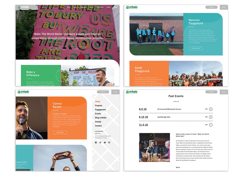 Make The World Better Website — Website & UX/UI Design — by Neff — 2019 GDUSA award winner