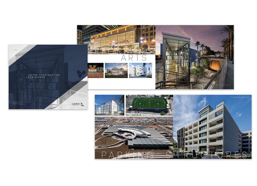 Layton at a Glance — Brochures & Collateral design — by Layton Construction Company — 2019 GDUSA award winner