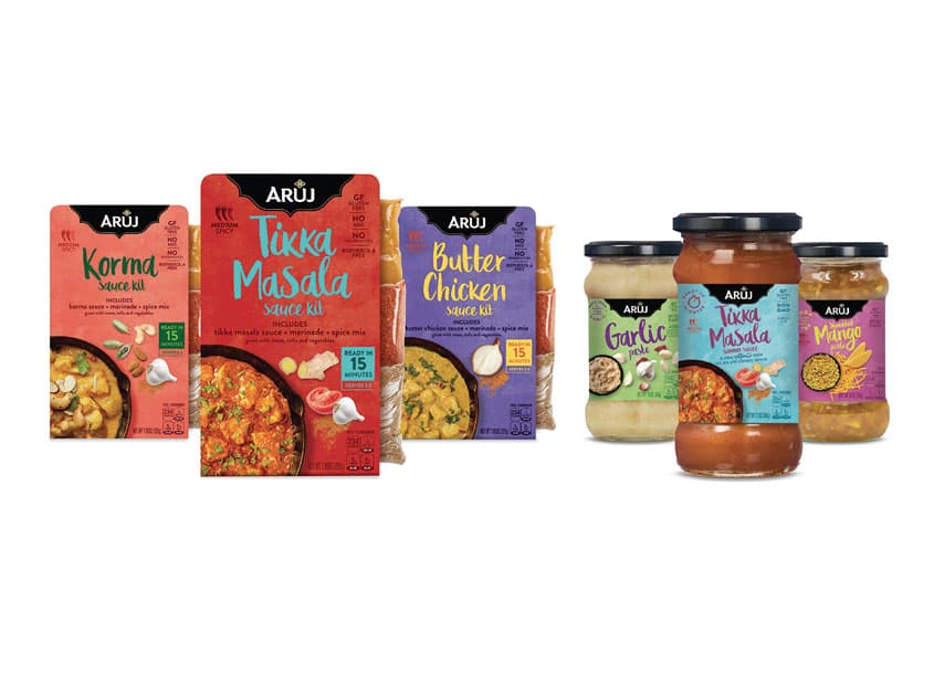 Aruj Curries Package Design — Package Design — by Smith Design — 2019 GDUSA award winner