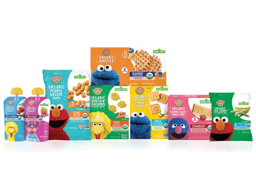 Earth's Best Sesame Street Redesign — Package Design — by Smith Design — 2019 GDUSA award winner