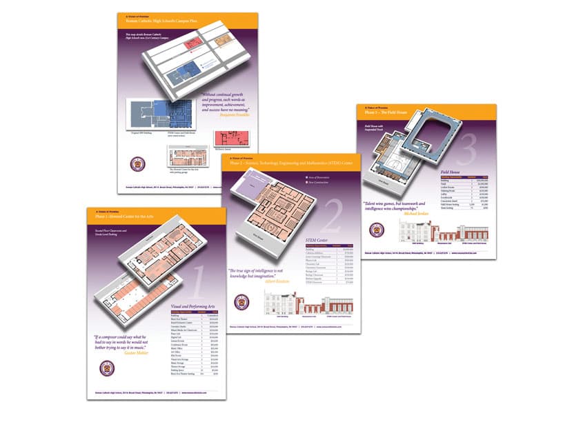 Vision of Promise Capital Campaign — Brochures & Collateral design — by Gene Burns Graphic Design — 2019 GDUSA award winner