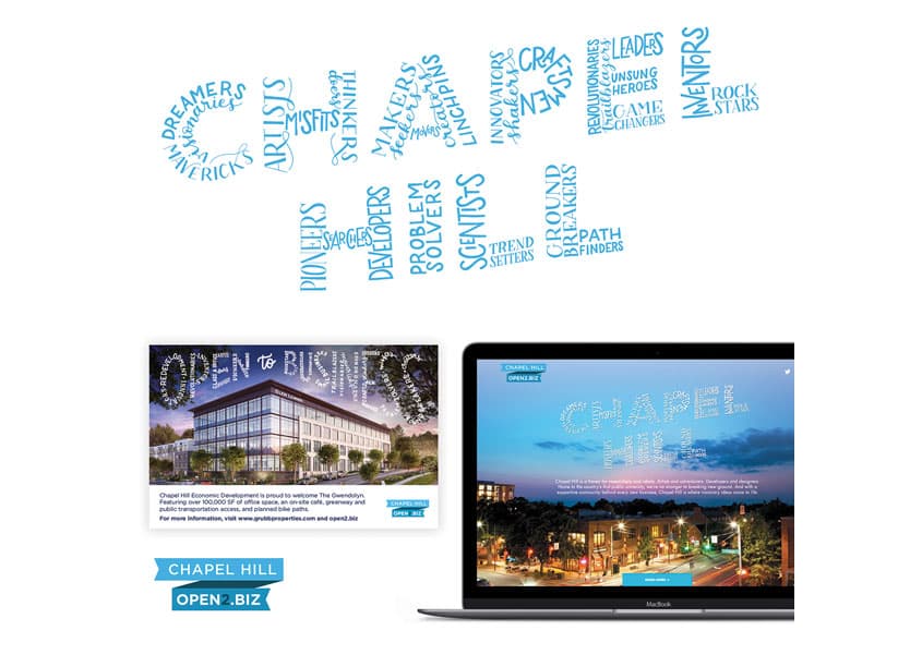 Chapel Hill Economic Development Branding — Branding + Identity Programs design — by Liaison Design Group — 2019 GDUSA award winner