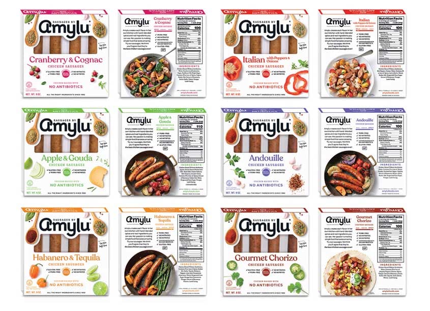 Sausages by Amylu Retail Packaging