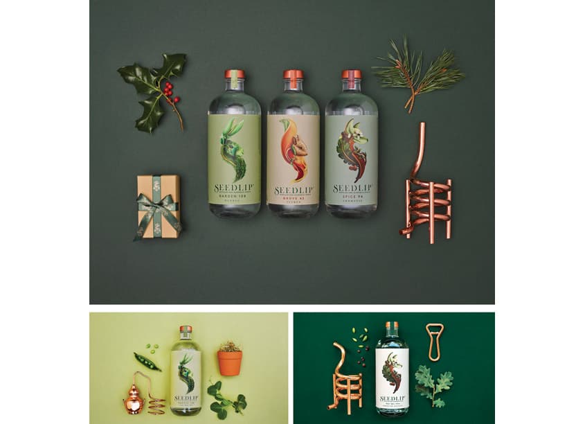 Seedlip Product Range Package Design