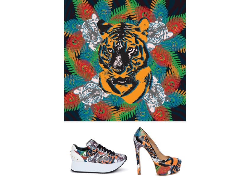 Rajah Print for Pumps and Sneakers