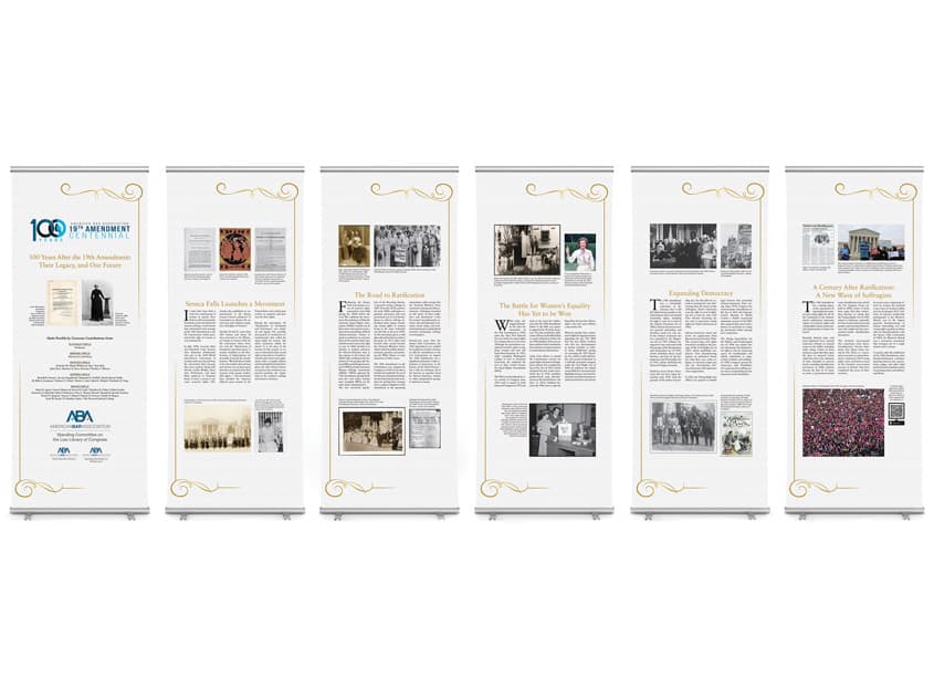 19th Amendment Exhibit Banner Series