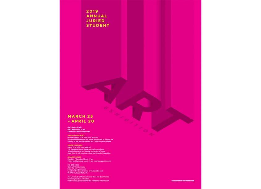 2019 Student Exhibition Poster