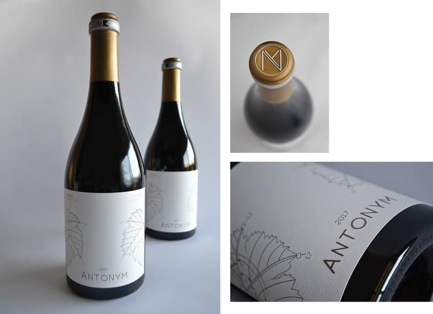 Antonym 2017 Red Wine Label Design