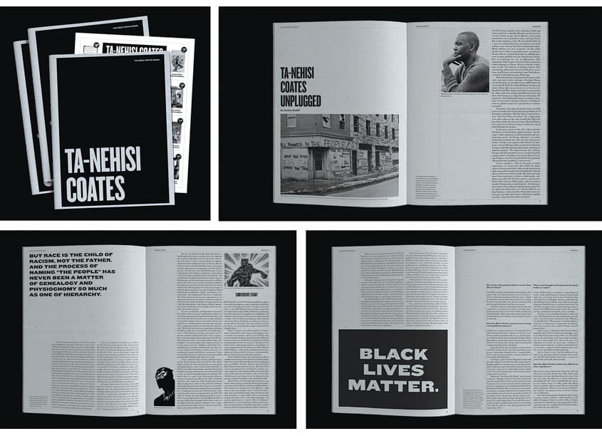 Ta-Nehisi Coates Book Design — Student Design — by ArtCenter College of Design — 2019 GDUSA award winner