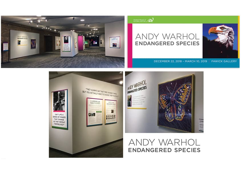 Andy Warhol Endangered Species Exhibit Branding
