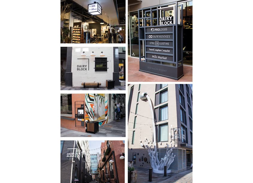 Dairy Block Environmental Graphics