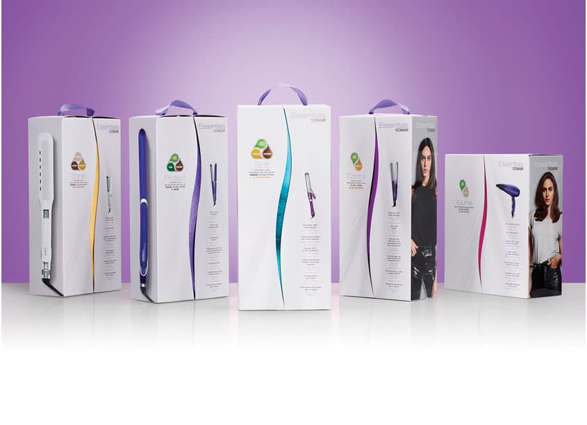 Essentials by Conair Packaging — Package Design — by Conair Corporation — 2019 GDUSA award winner
