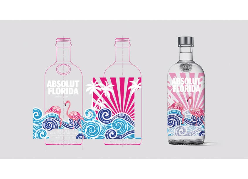 Absolut Florida Bottle