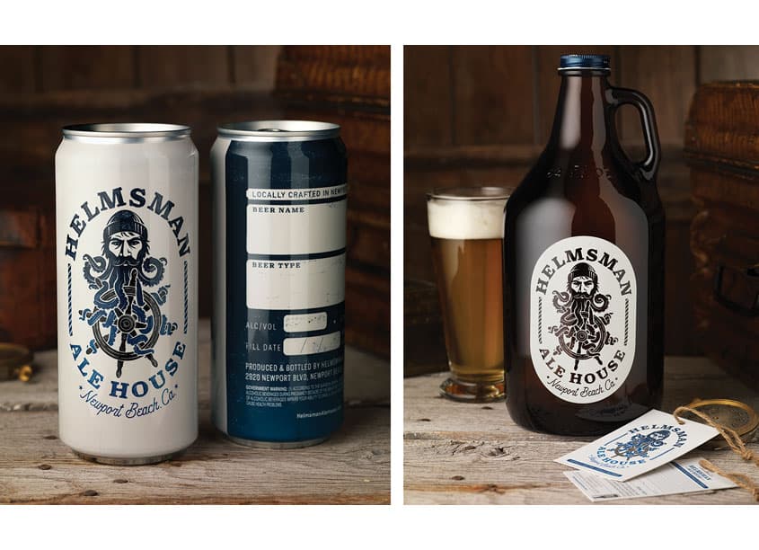 Helmsman Ale House Package Design