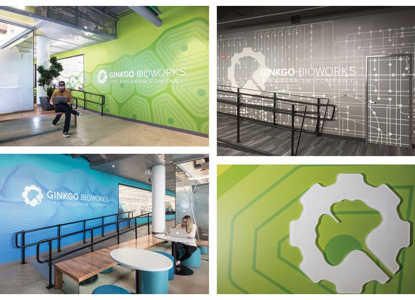 Gingko Bioworks Workplace Environmental Graphics