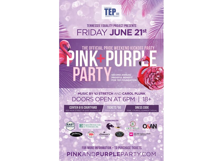 TEP Pink + Purple Party Poster
