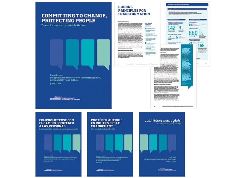 Independent Commission Report — Brochures & Collateral design — by Black Graphics — 2019 GDUSA award winner