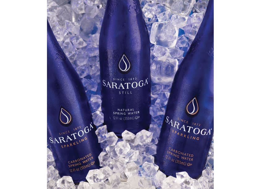 Saratoga Spring Water — Package Design — by FAI Design Group — 2019 GDUSA award winner
