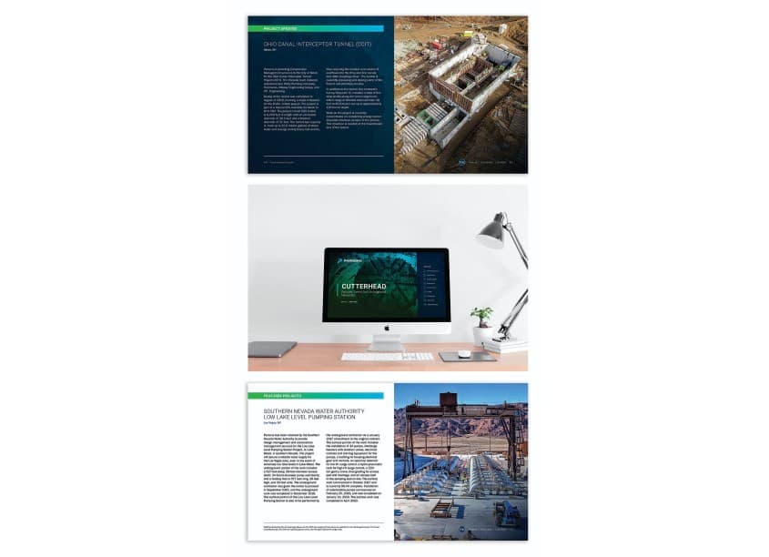 Cutterhead Tunnel and Underground Newsletter — Publications & Newsletters design — by Parsons Core Creative Services — 2020 GDUSA award winner