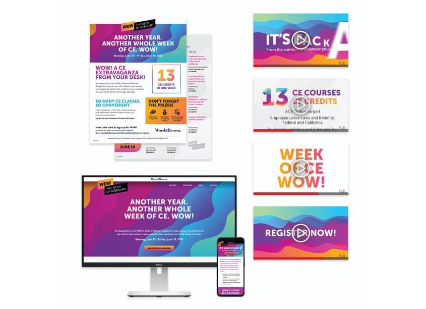 Word & Brown General Agency ‘Week of Webinars' Microsite — Website & UX/UI Design — by The Word & Brown Companies (Word & Brown General Agency) — 2020 GDUSA award winner