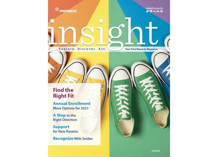 PepsiCo insight eMagazine, Fall 2020 — Publications & Newsletters design — by Alight Solutions — 2020 GDUSA award winner