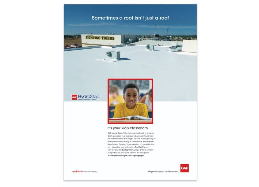 HydroStop School Advertisement