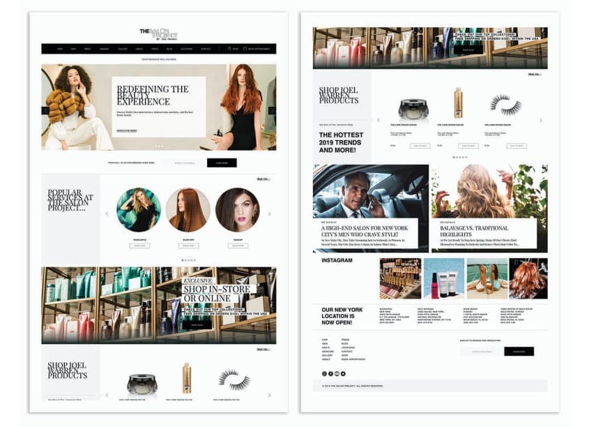 The Salon Project Website Redesign