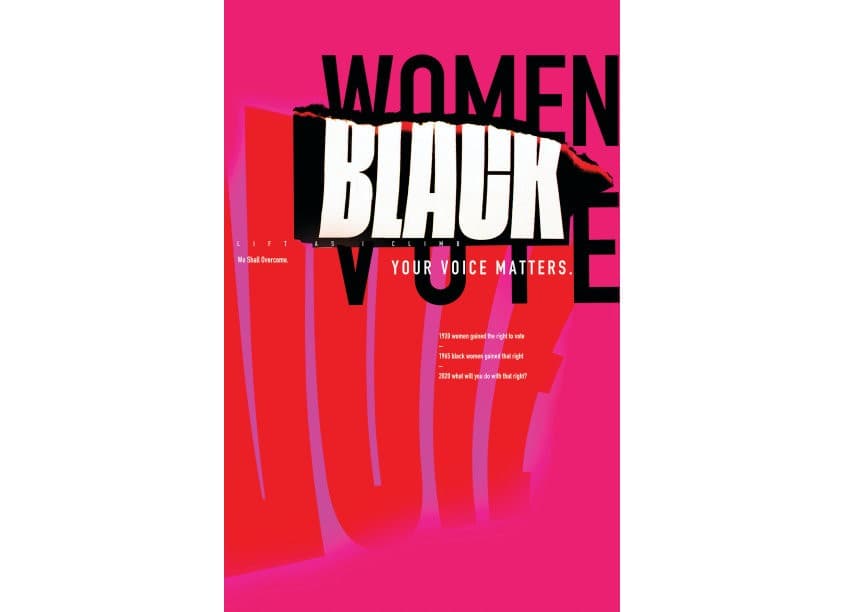 Black Women's Votes Matter Poster