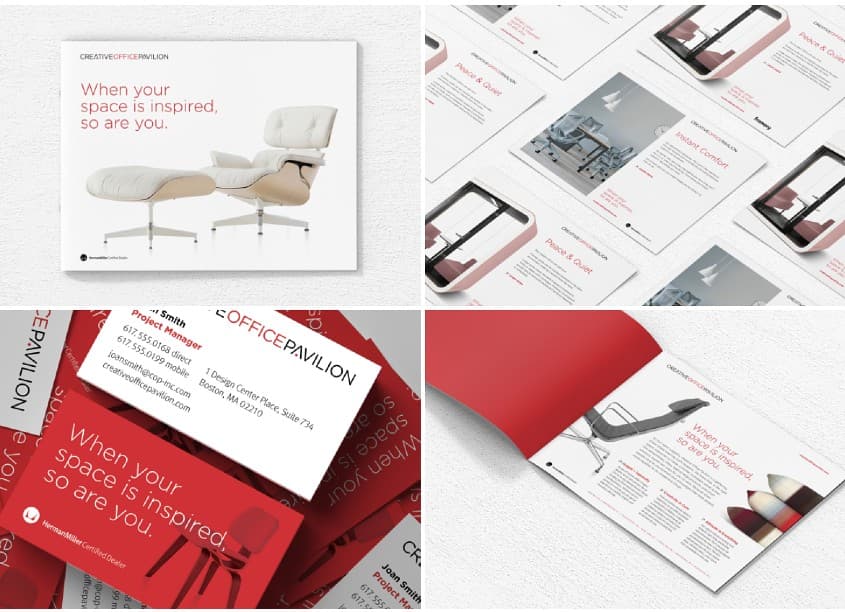 Creative Office Pavilion Branding — Branding + Identity Programs design — by 5 by 5 Design — 2020 GDUSA award winner
