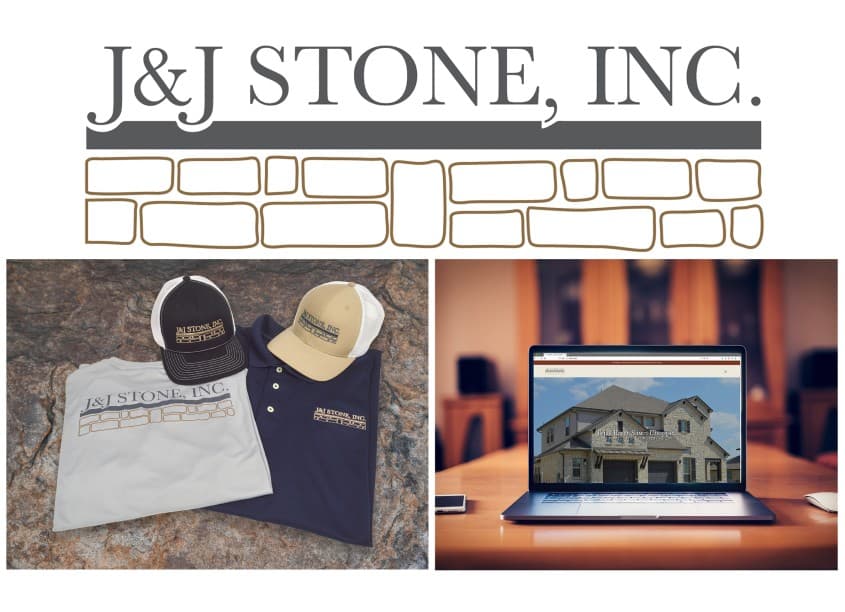 J&J Stone Identity — Branding + Identity Programs design — by Will Mokry Creative — 2020 GDUSA award winner