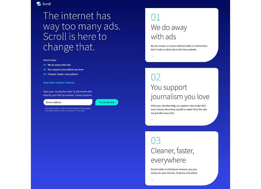 Scroll - Enjoy A Better Internet