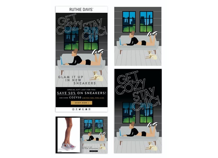 Get Cozy, Stay Chic Online Advertising Campaign