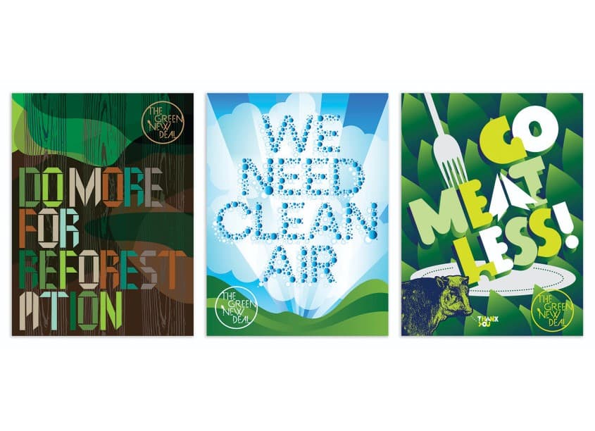 Green New Deal Posters