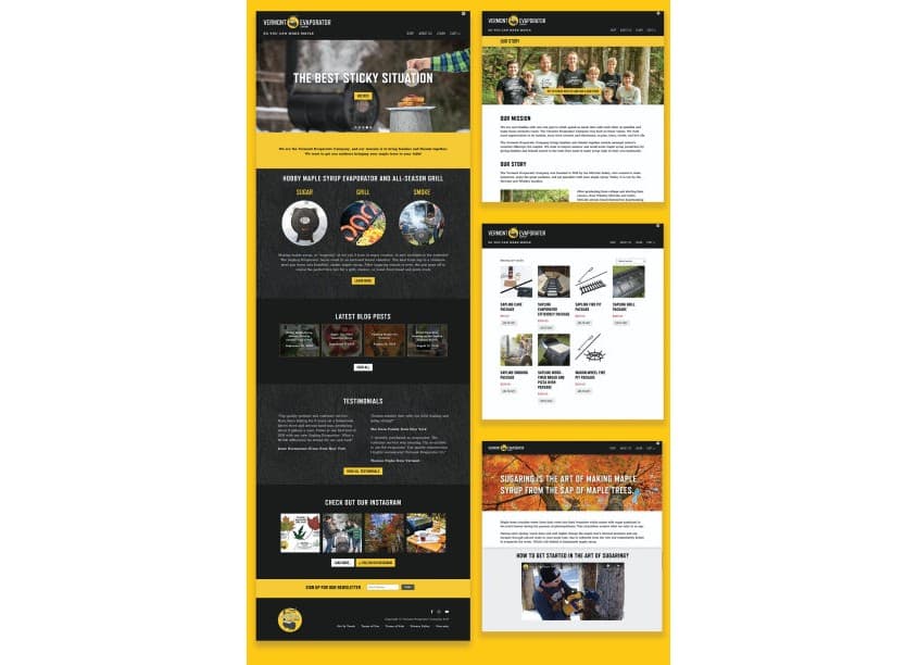 Vermont Evaporator Website Design