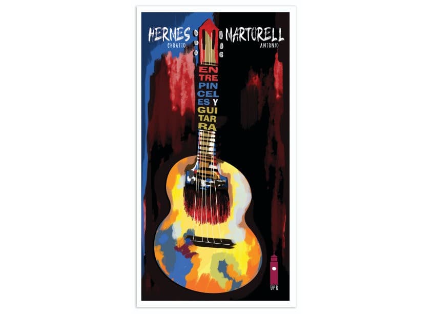 Between Brushes and Guitar Promo Poster - Antonio Martorell & Hermes Croatto