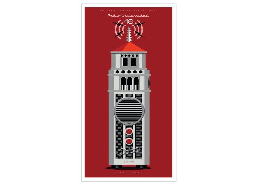 Radio Universidad 40th Anniversary Commemorative Poster
