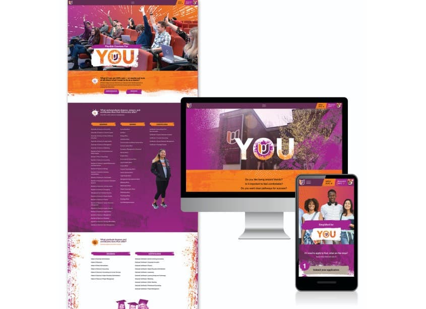 High School Nurturing Campaign Microsite — Website & UX/UI Design — by WORX Branding | Digital | Marketing — 2020 GDUSA award winner