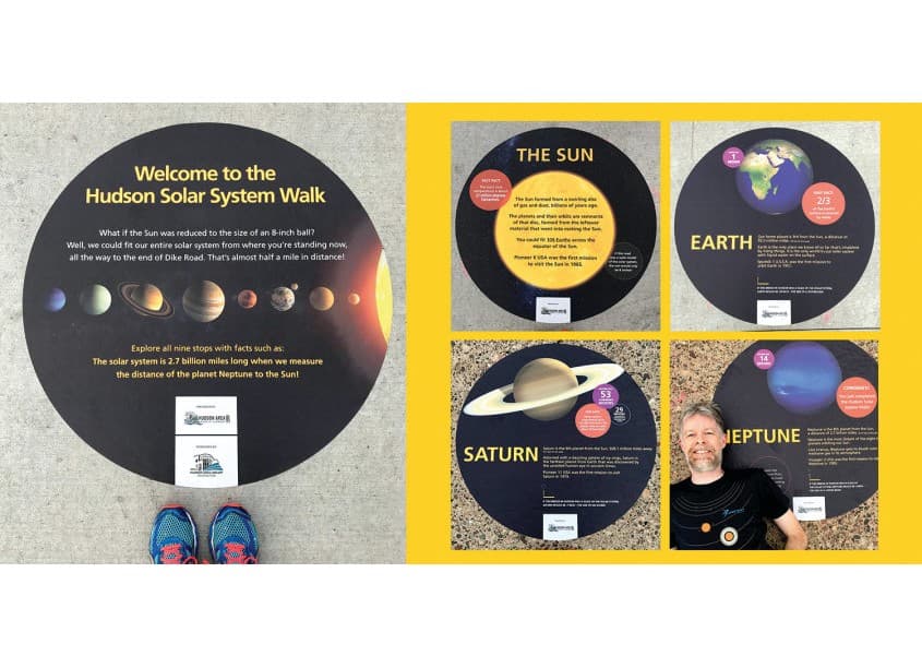 Hudson Solar System Sidewalk Graphics